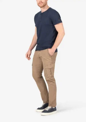 Alternative view of Timezone - Soft Utility Henley T-shirt, peacoat blue