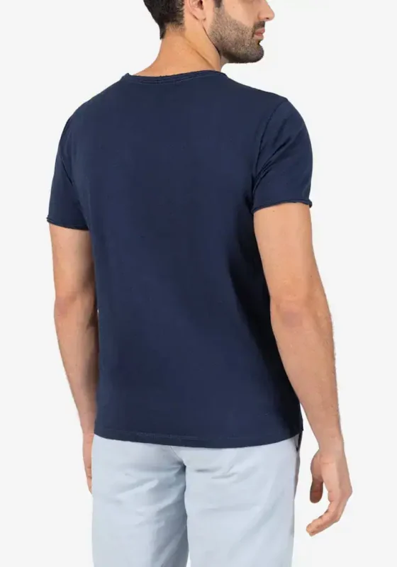 Timezone - Letter print T-shirt, Peacoat blue - Image 3