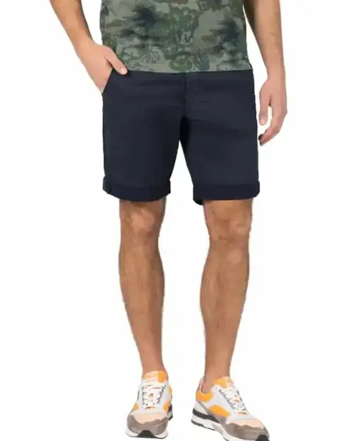 Timezone: Slim Luca Short Blue minimal