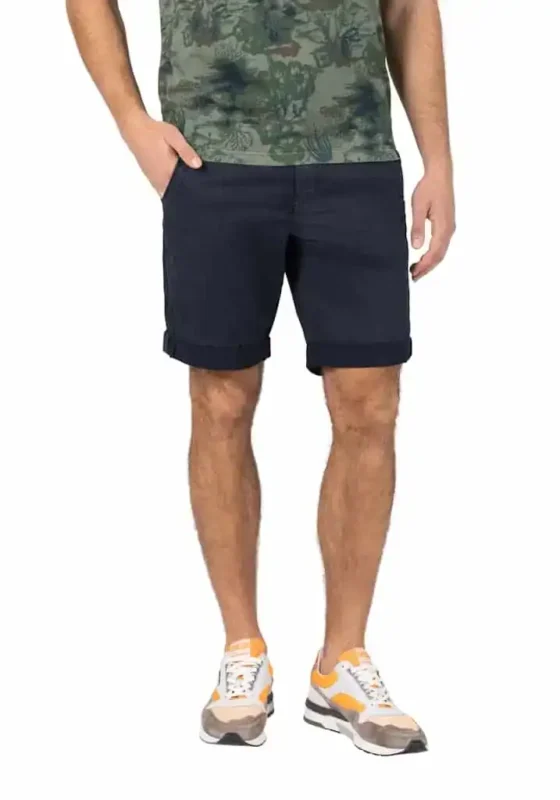 Timezone: Slim Luca Short , Blue minimal