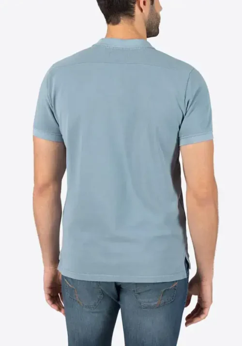 Timezone - Garment Dye Polo Shirt, Dove blue - Image 3