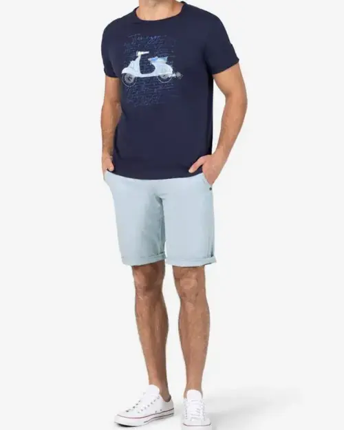 Timezone: Slim Luca Short, light blue