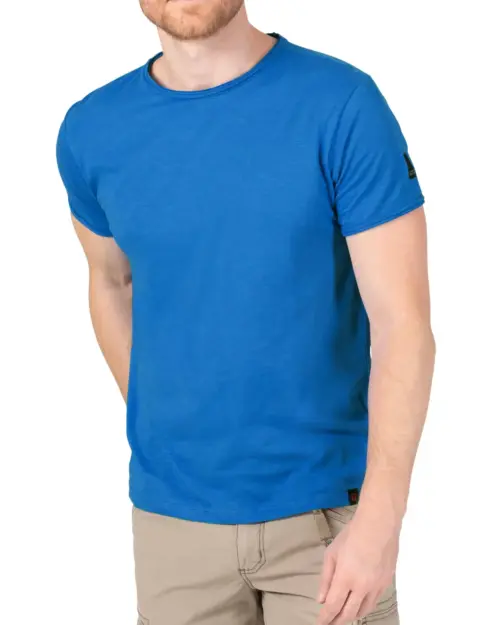 Timezone - Ripped basic t-shirt, peacoat blue