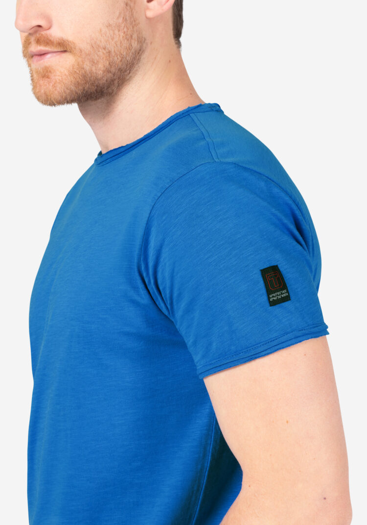 Timezone - Ripped basic t-shirt, peacoat blue - Image 5