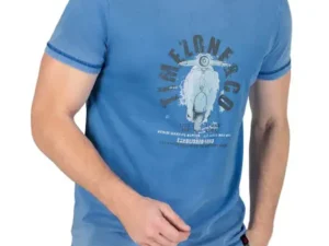 Timezone - Scooter Print T-Shirt, Blue