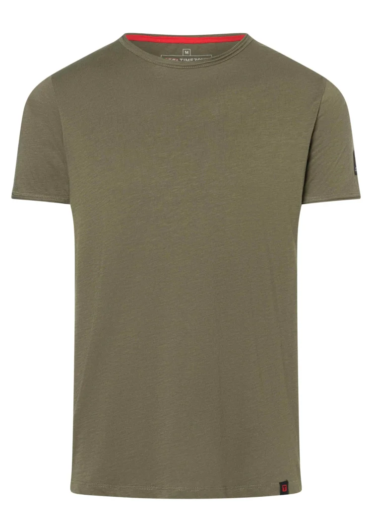 Timezone - Ripped basic t-shirt, grey olive - Image 5