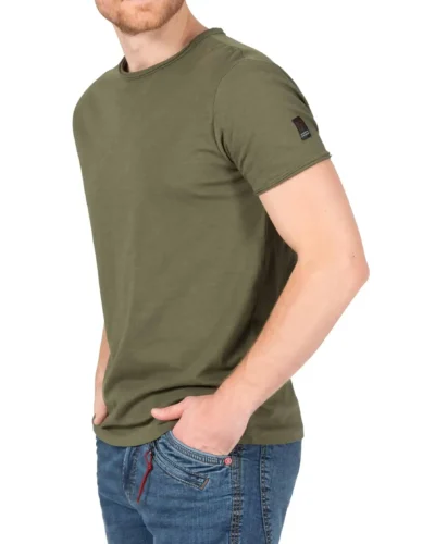 Timezone - Ripped basic t-shirt, grey olive