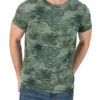 Timezone - Vintage Print T-Shirt, Green blue