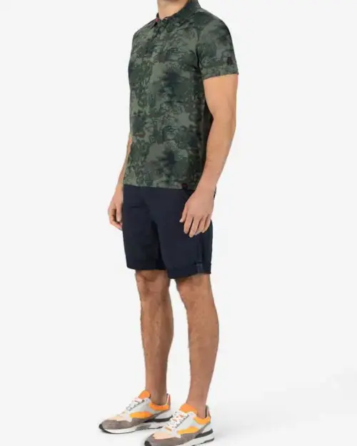 Alternative view of Timezone - Fancy polo shirt Green Blue print