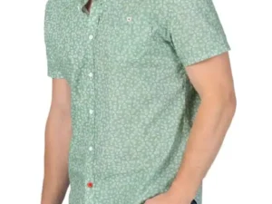 Timezone : Printed short-sleeve shirt Green