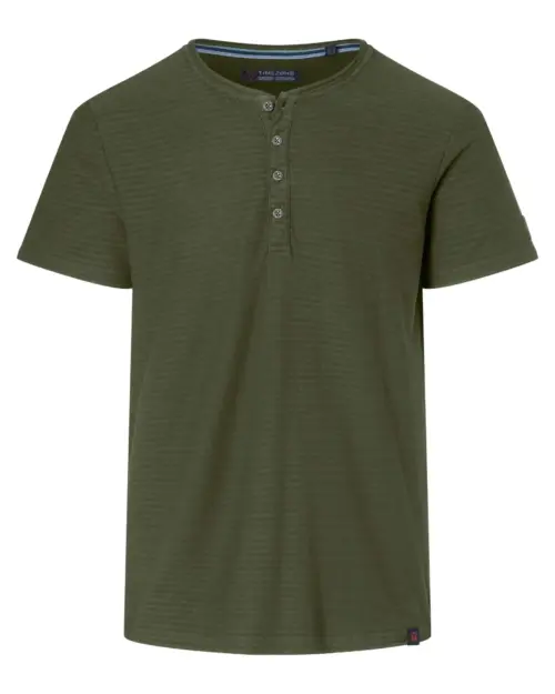 Alternative view of Timezone - Vintage Henley washed olive