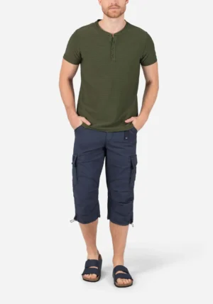 Timezone - Vintage Henley, washed olive image2