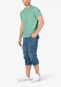 Alternative view of Timezone - Ripped basic t-shirt, feldspar green