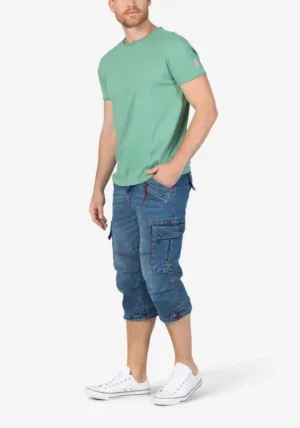 Alternative view of Timezone - Ripped basic t-shirt, feldspar green