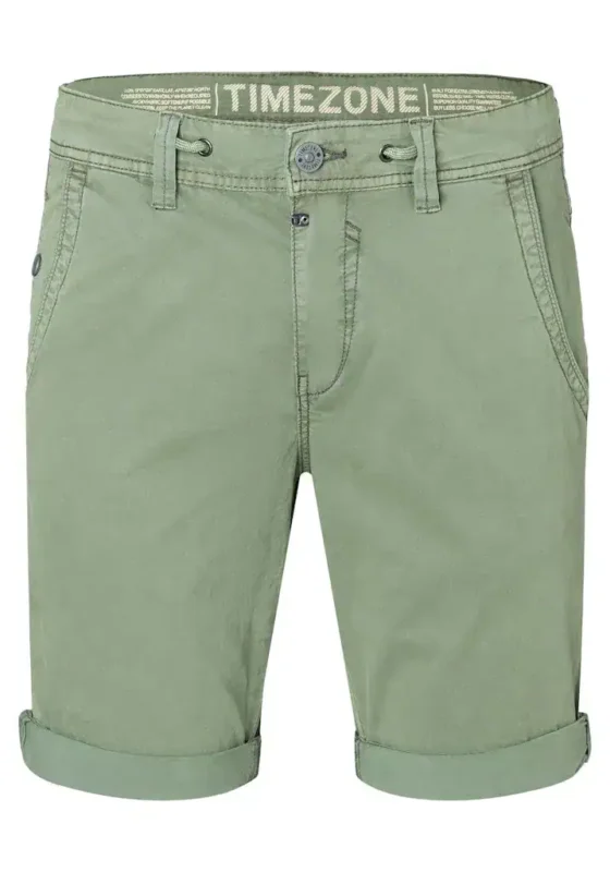 Timezone: Slim Luca Short, Washed light olive - Image 6
