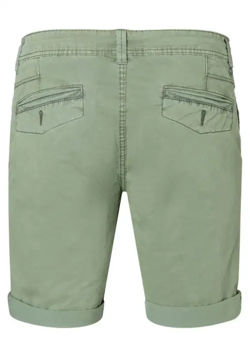 Timezone: Slim Luca Short Washed light olive - Image 5