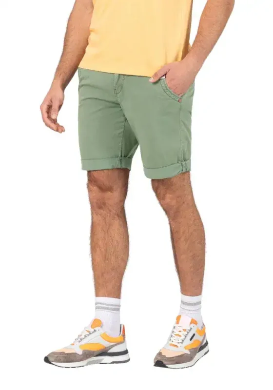Timezone: Slim Luca Short, Washed light olive