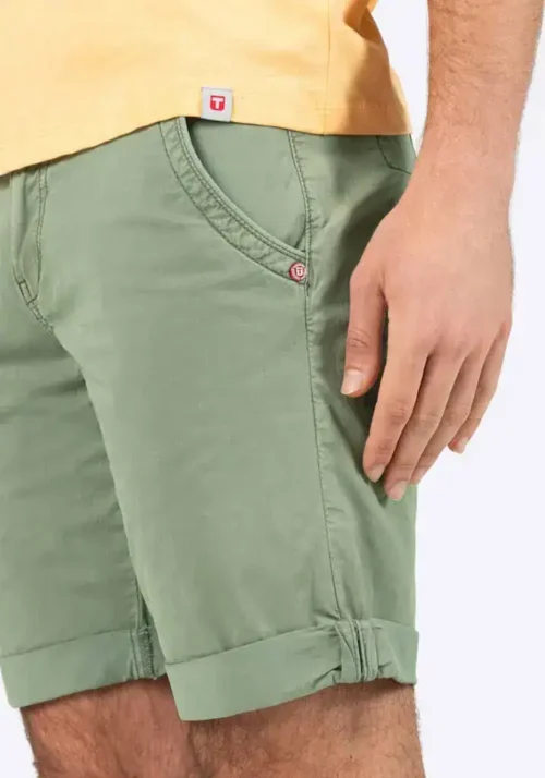 Timezone: Slim Luca Short Washed light olive - Image 4