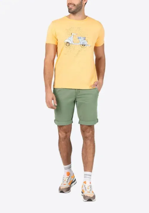 Alternative view of Timezone: Slim Luca Short Washed light olive