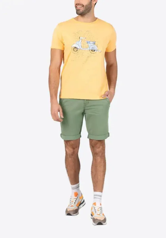 Timezone: Slim Luca Short, Washed light olive - Image 2