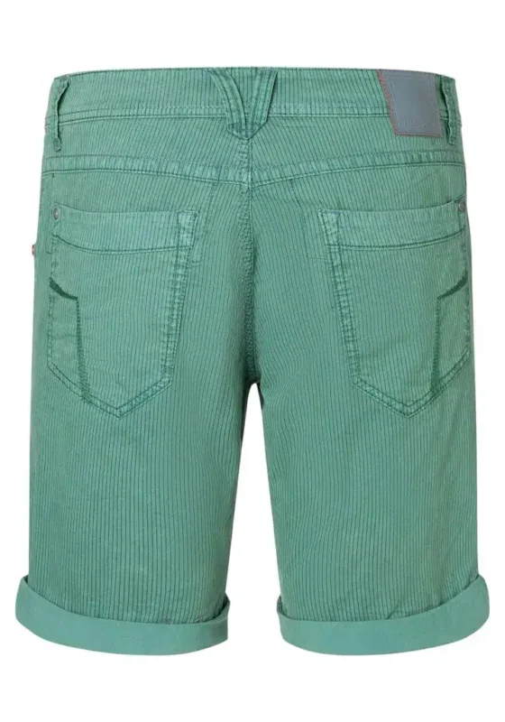 Timezone: Regular Jacky Short, green pinstripe - Image 6