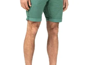 Timezone: Regular Jacky Short, green pinstripe