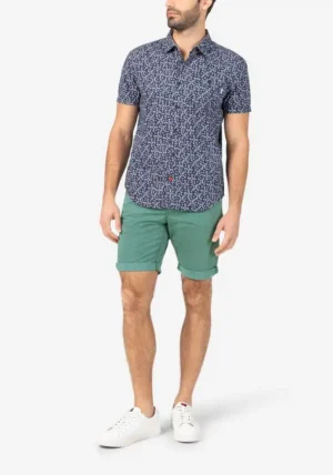 Alternative view of Timezone: Regular Jacky Short, green pinstripe