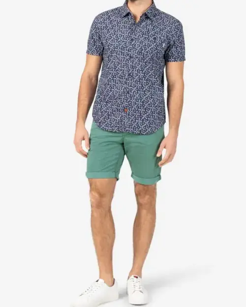 Alternative view of Timezone: Regular Jacky Short, green pinstripe