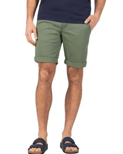 Timezone: Slim Luca Short , Green minimal