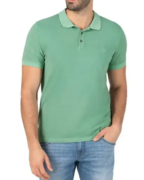 Timezone - Garment Dye Polo Shirt, Light green