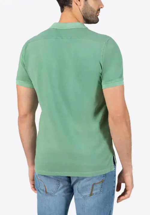 Timezone - Garment Dye Polo Shirt, Light green - Image 4