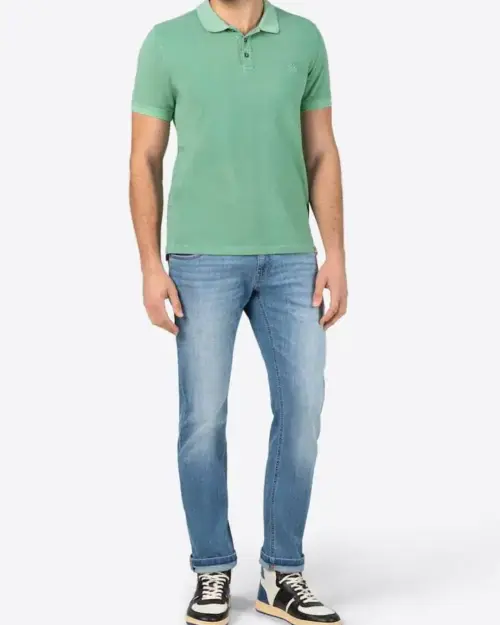Alternative view of Timezone - Garment Dye Polo Shirt, Light green