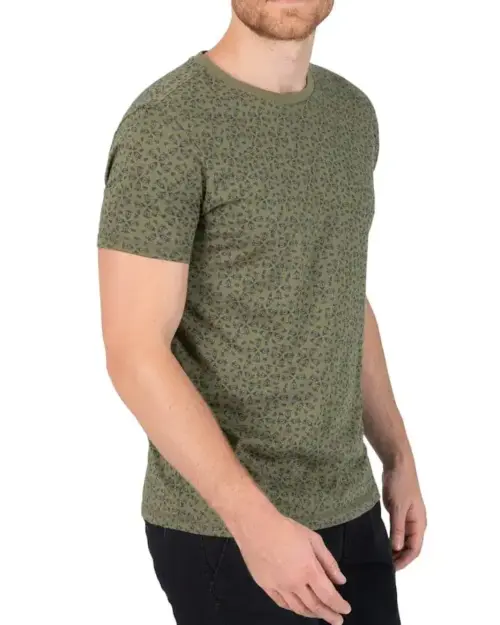 Timezone - Printed T-Shirt Olive green