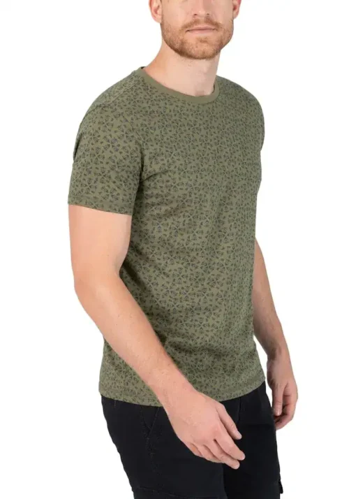 Timezone - Printed T-Shirt Olive green