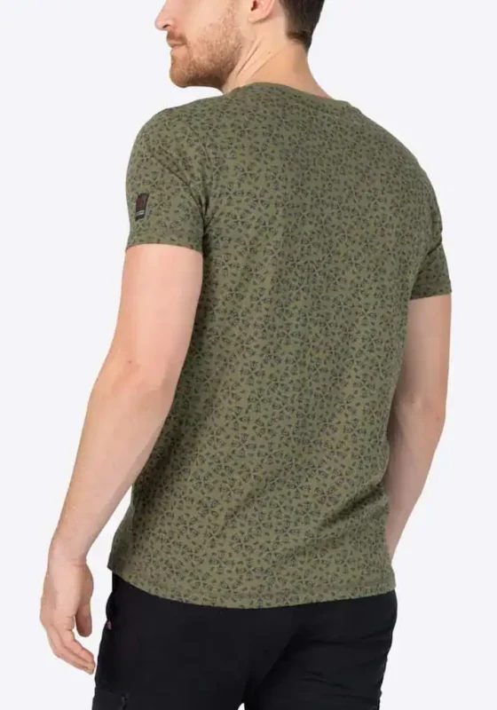 Timezone - Printed T-Shirt, Olive green - Image 3