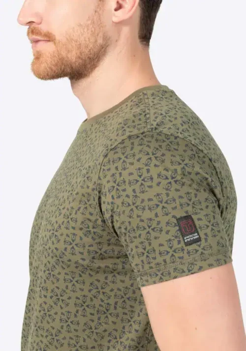 Timezone - Printed T-Shirt Olive green image2