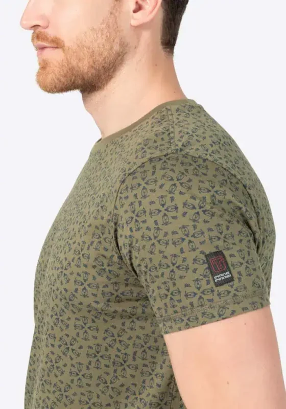 Timezone - Printed T-Shirt, Olive green - Image 4