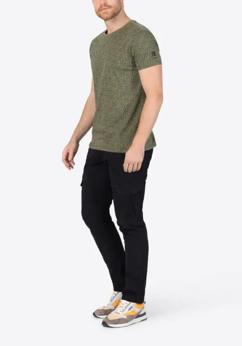 Alternative view of Timezone - Printed T-Shirt Olive green