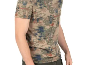 Timezone - Vintage Print T-Shirt, Brown green