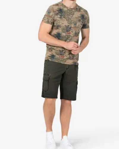 Alternative view of Timezone - Vintage Print T-Shirt, Brown green