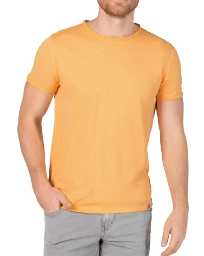 Timezone - Ripped basic t-shirt, buff orange