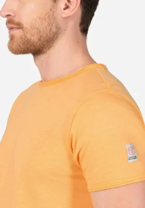Timezone - Ripped basic t-shirt, buff orange image3