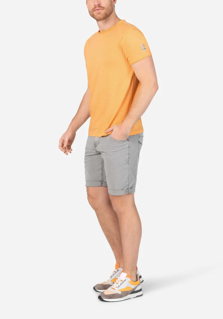 Timezone - Ripped basic t-shirt, buff orange - Image 2