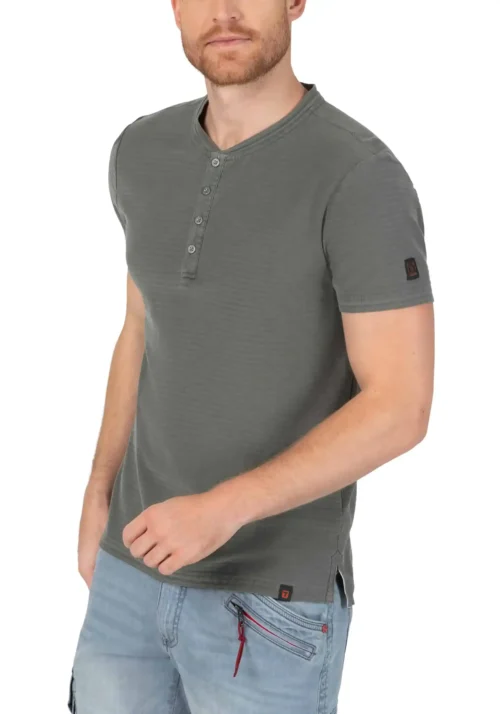 Timezone - Vintage Henley washed grey