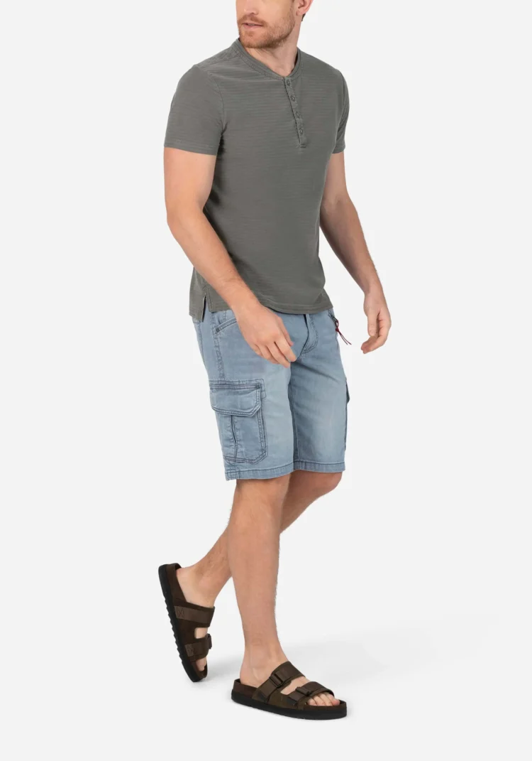 Timezone - Vintage Henley, washed grey - Image 5