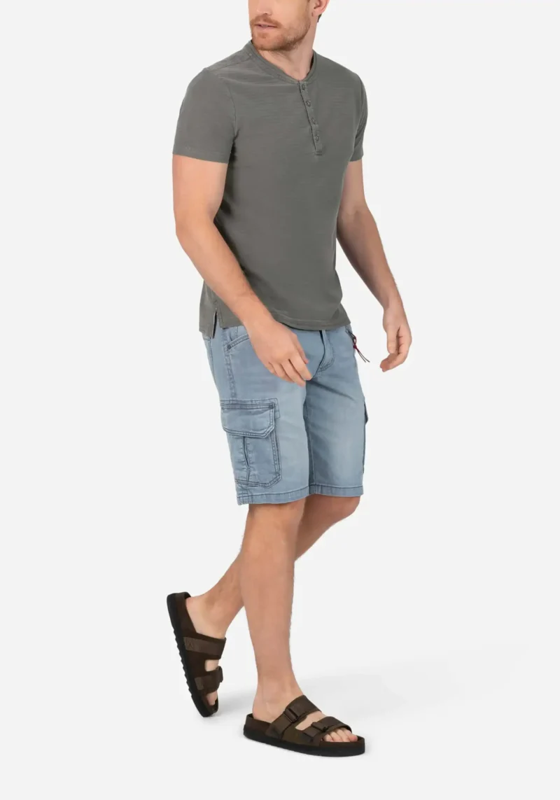 Timezone - Vintage Henley, washed grey - Image 5