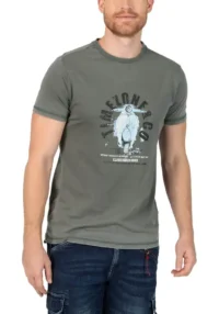 Timezone - Scooter Print T-Shirt, Grey