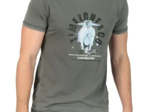 Timezone - Scooter Print T-Shirt, Grey