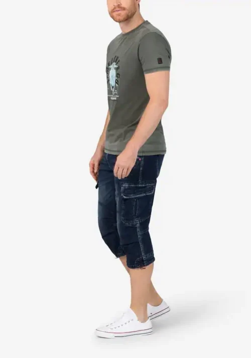 Alternative view of Timezone - Scooter Print T-Shirt  Grey
