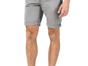 Timezone: Regular Jacky Short, grey pinstripe